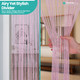 String Curtain Panel - Pink